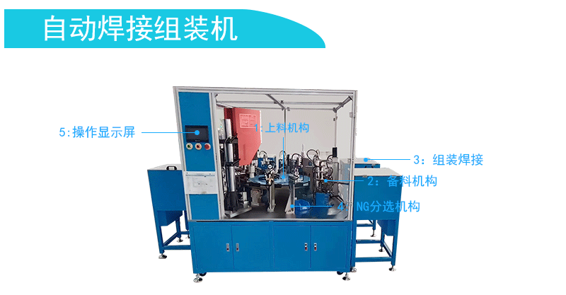 　　自動(dòng)焊接組裝機(jī)將上料、焊接、組裝、扣上橡膠環(huán)等十二道工序進(jìn)行全自動(dòng)工作，顯示屏操作簡(jiǎn)易解放雙手，高效節(jié)約時(shí)間成本，機(jī)器采用超聲波焊接功能，智能檢測(cè)遺漏產(chǎn)品和不良產(chǎn)品的分選。機(jī)器主要配件選用知名品牌，機(jī)器安全耐用，運(yùn)行穩(wěn)定可靠。  　　產(chǎn)品詳細(xì):  　　型號(hào):GST-YYG201A  　　電壓:220VAC  　　功率:2000W  　　產(chǎn)能:600/H  　　尺寸:280*250*220CM  　　重量:1000KG  　　配件:信捷  　　電壓頻率:50Hz±2%  　　PLC:三凌  　　顯示器：威倫通  　　變頻器:匯川  　　振盤(pán)：創(chuàng)優(yōu)  　　CCD視覺(jué):基恩