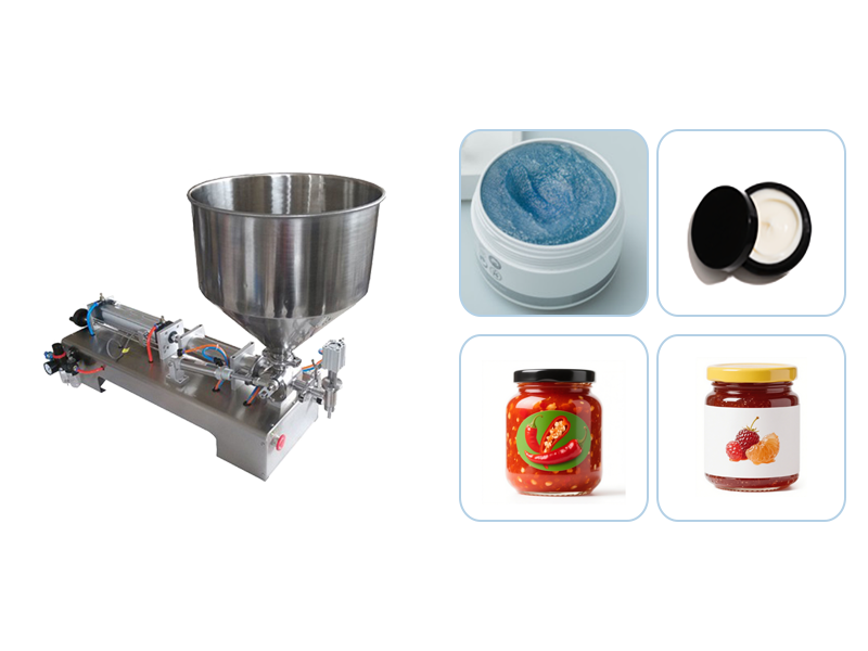 半自動(dòng)膏體灌裝機(jī)：氣動(dòng)精準(zhǔn)計(jì)量，無滴漏易清洗